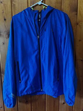 Under Armour Fitted Running Jacket - Blue - Men's Large